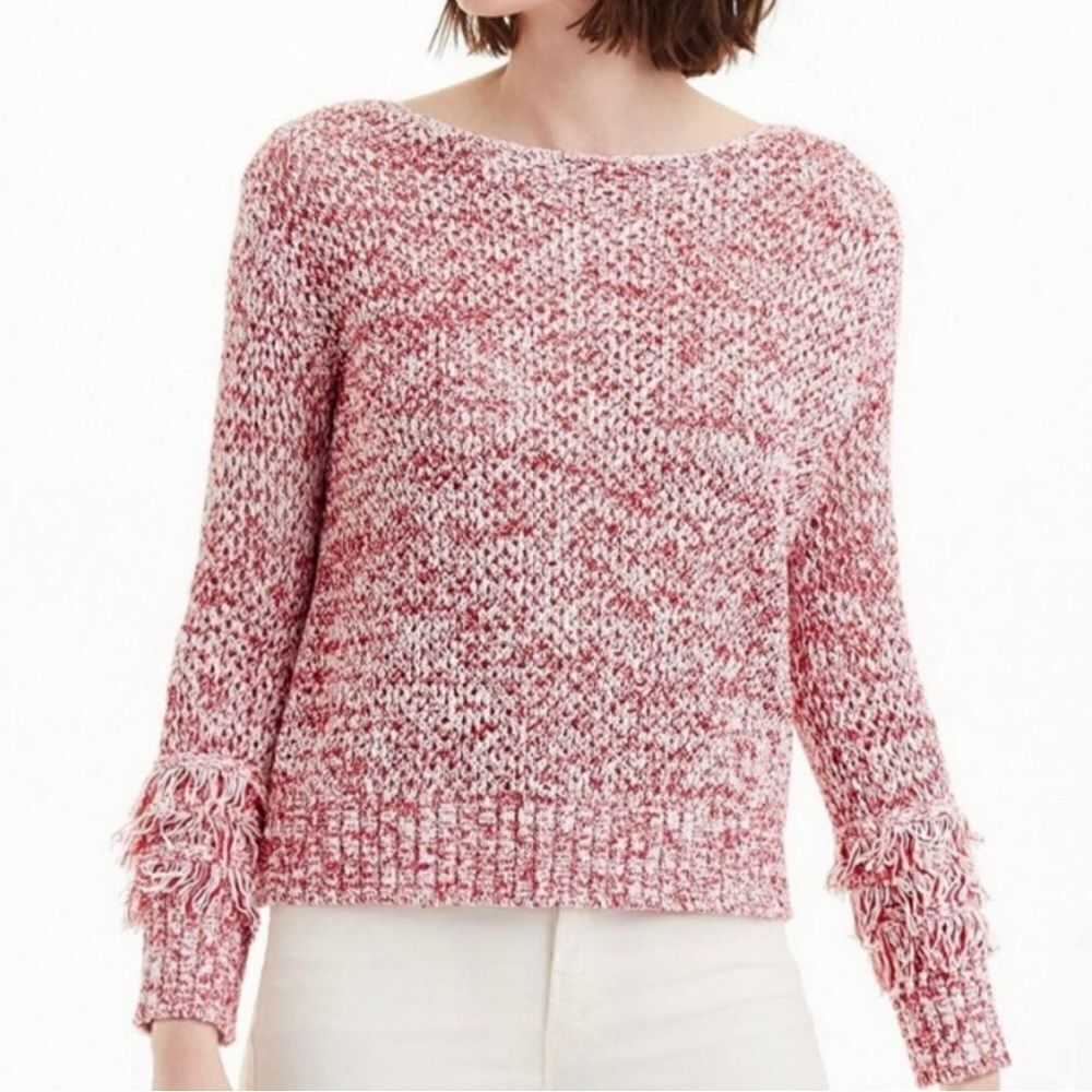 Club Monaco fridge sleeve knit sweater pink